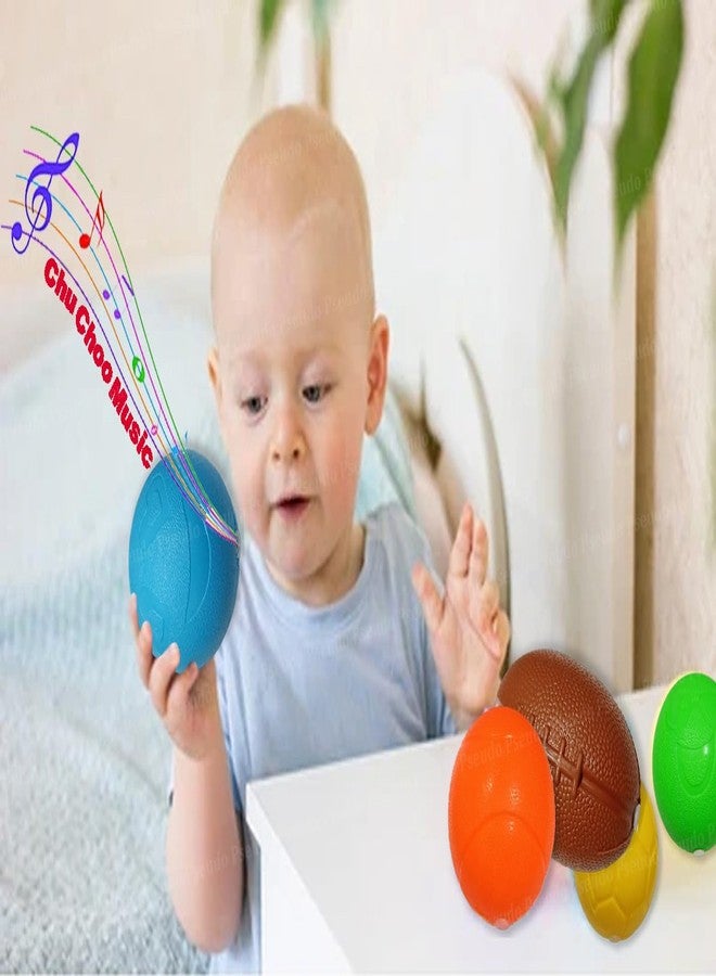 PSEUDO® Colourful CHU CHU Balls Toys/Soft Toys Set with Sound/Bath Toys for Baby Kids and Toddlers (6 Piece) - Image 3